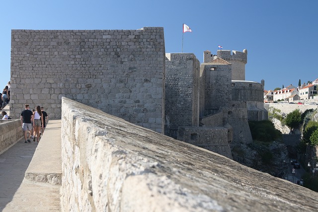北側の城壁
