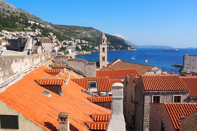 北側の城壁からの旧港