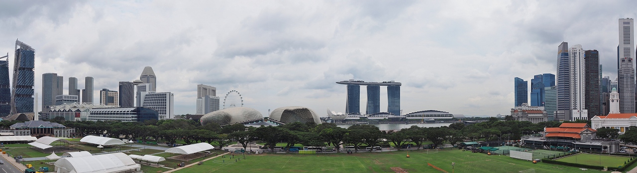 ナショナル・ギャラリー・シンガポールの屋上からの眺望