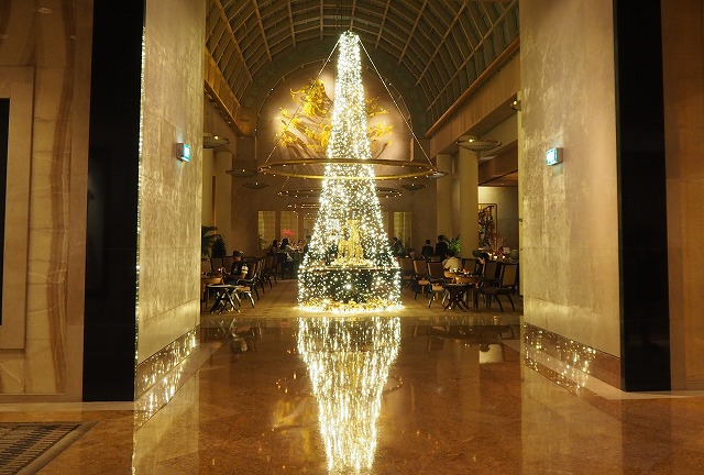 ロビーのイルミネーション