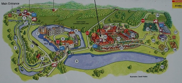 リーズ城案内図